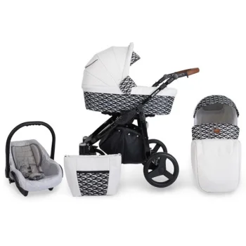 Kunert kolica za bebe 2u1 set Rotax crni ram 13R Kunert kolica za bebe 2u1 set Rotax crni ram 13R